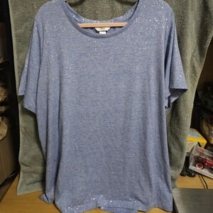 CJ Banks Light Blue Shirt 2x